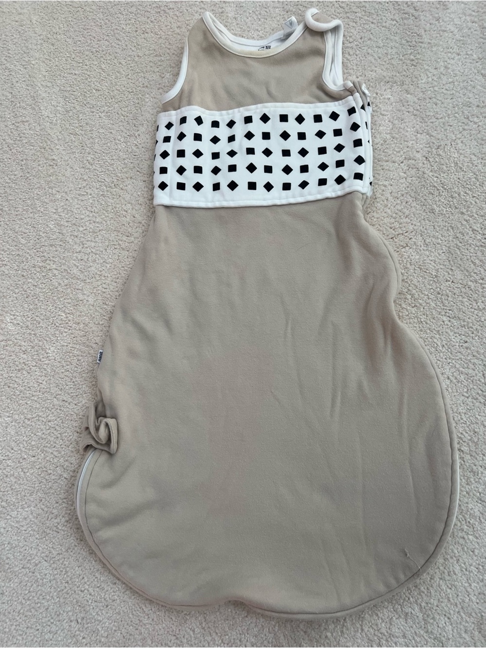 Nanit Neutral Beige Baby Sleeveless Sleep Sack and Breathing Band
